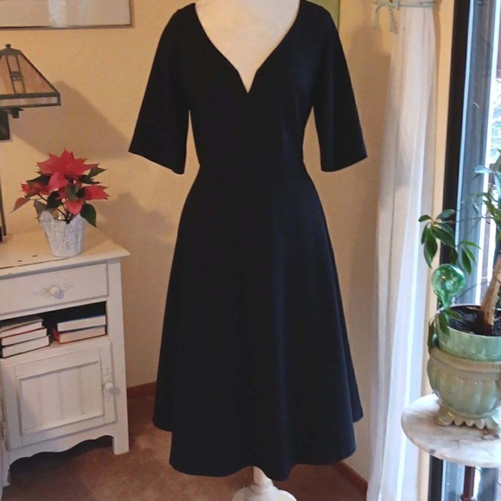 City Chic Black Ponte Dress